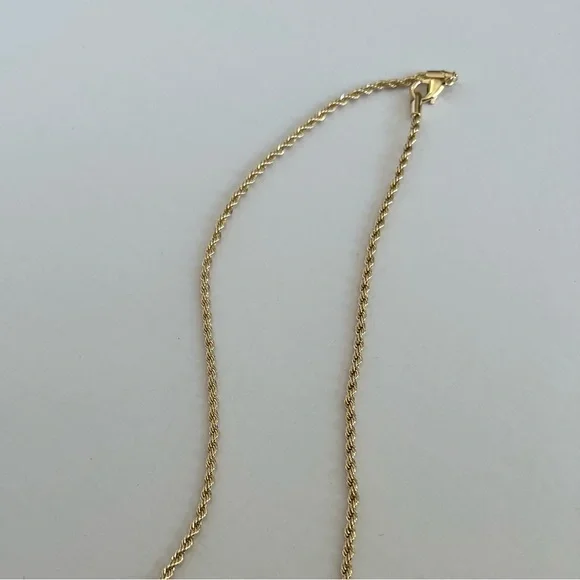14k gold filled rope necklace - Picture 4 of 5